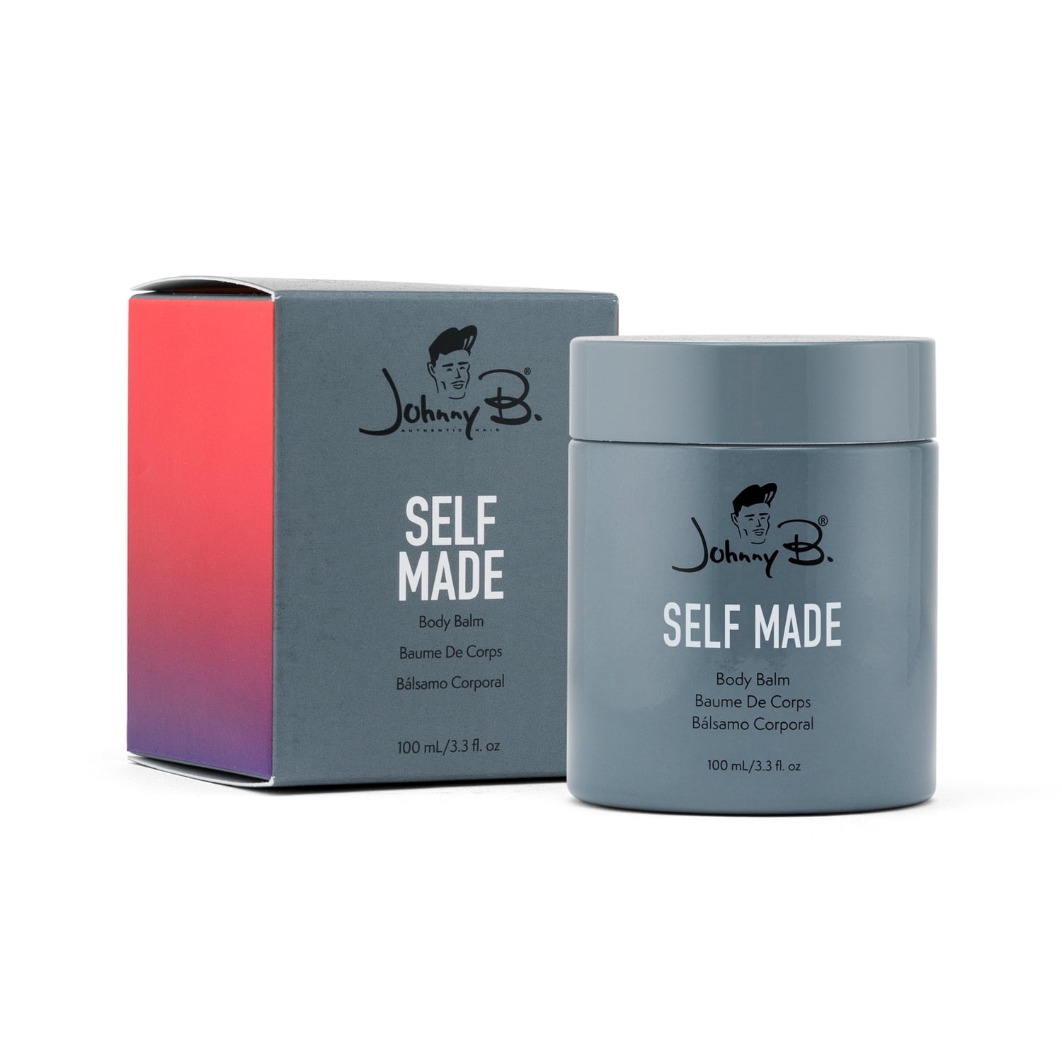 Johnny B. Self Made Body Balm, Moisturizing Lotion for Men 3.3 oz.