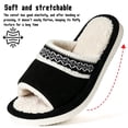 thumbnail image 5 of BERANMEY Open Toe Slippers for Womens Mens Cozy Women's Slippers Non-Slip Indoor Fuzzy Slip on Embroidered House Slippers for Bedroom & Living Room, 5 of 9