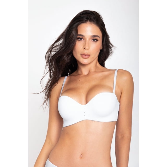 Brassier Balconette Strapless Copas Microfibra 021125 blanco 38 Diane & Geordi Colombia