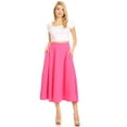 thumbnail image 2 of White Mark Jupe Midi Évasée Tasmin pour Femmes, 2 of 5