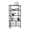 Black, variant on M MZG 3 Tier Wire Shelving Unit,3 Shelves Shelf Rack, 11.8"D x 17.7"W x 26.3"H,Metal Storage Shelves 450 lbs,Chrome