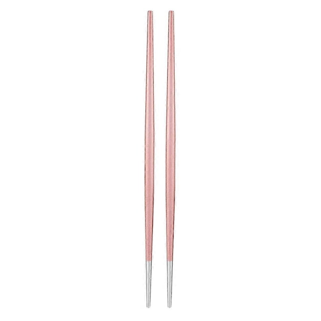 Baguettes japonaises en acier inoxydable 304 pour sushis (rose argenté)