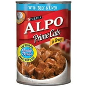 Alpo Prime Cuts In Gravy With Beef & Liver Dog Food, 22 oz