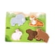 thumbnail image 2 of Tablero de rompecabezas de animales de 30 x 22 cm, material didáctico, juguetes cognitivos, rompecabezas de clavijas de madera para bosque, 2 of 9