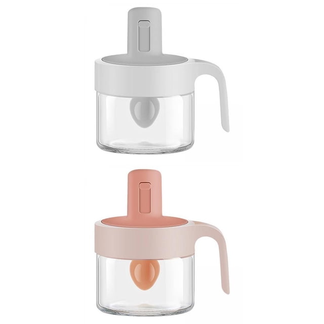 2 Tarros para Condimentos de Cocina, Contenedor de Almacenamiento de Lata de Sal para Especias, Pimienta, Sal Macarena Tarro de especias de cocina