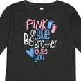 thumbnail image 4 of Inktastic Pink or Blue, Big Brother Loves You Footprints and Heart Boys Long Sleeve Toddler T-Shirt, 4 of 5
