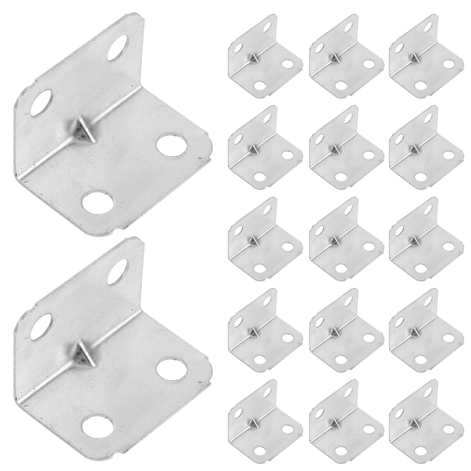 Masteelf 100PCS L Brackets Small Adjustable Joint Connector Metal Corner Brackets 90 Degree Right Angle Braces Furniture Corner Brackets Table Top Fasteners for Wood Furniture