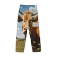 thumbnail image 3 of Fotbe Daisy Flower Field Cow Men's Pajama Pants,Sleepwear Pants,Pj Bottoms Drawstring And Pockets-Large, 3 of 7