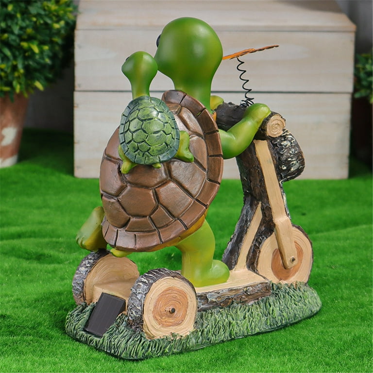 Solar Garden Statues Turtle Figurine Garden Decor Birthday Gifts for Mom  with 7