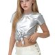 thumbnail image 2 of Niños Disfraces Niños Primavera Verano Color Sólido Carnaval Festa Festival Desempeño Cuello Redondo Camiseta Top para Niño Pequeño, 2 of 8