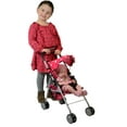 thumbnail image 4 of The New York Doll Collection Baby Doll Stroller My First Toy Stroller Hearts, 4 of 6
