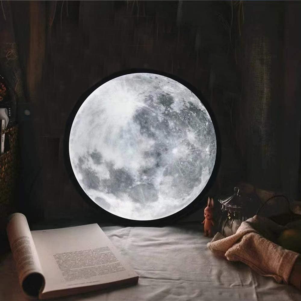 Led moon mirror deals