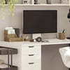 Merrick Lane 3 Piece Wooden Desk Organizer Set for Desktop, Countertop, or Vanity in Rustic Brown