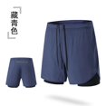 thumbnail image 1 of Pantalones cortos de entrenamiento para correr maratón al aire libre de verano, pantalones de Yoga falsos de dos piezas de tres puntos para mujer, pantalones cortos deportivos antiexposición, 1 of 5