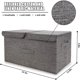 thumbnail image 3 of onlyliua Ofertas Del Día de Hoy Caja de Almacenamiento Cesta de Tela de Lino para Ropa Cesto para Juguetes Organizador, 3 of 6