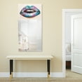 thumbnail image 5 of Empire Art Direct Cotton Candy Lips Rectangular Beveled Mirror on Free Floating Printed Tempered Art Glass, 48" x 24" x 0.4", Ready to Hang, 5 of 9