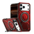thumbnail image 1 of Decase Rugged Kickstand Case for iPhone 17 Pro Max,Shockproof Hard PC Protection Stand Cover,Anti-Scratch Hard Cover,Red, 1 of 7