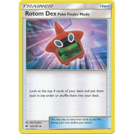 Pokemon Burning Shadows Rotom Dex Pok Finder Mode #122