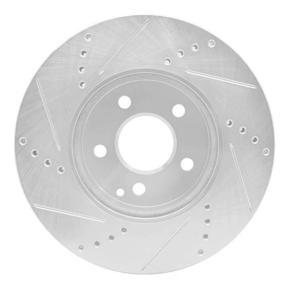 Dynamic Friction Company 631-63050R DFC Brake Rotor - Drilled And Slotted - Silver