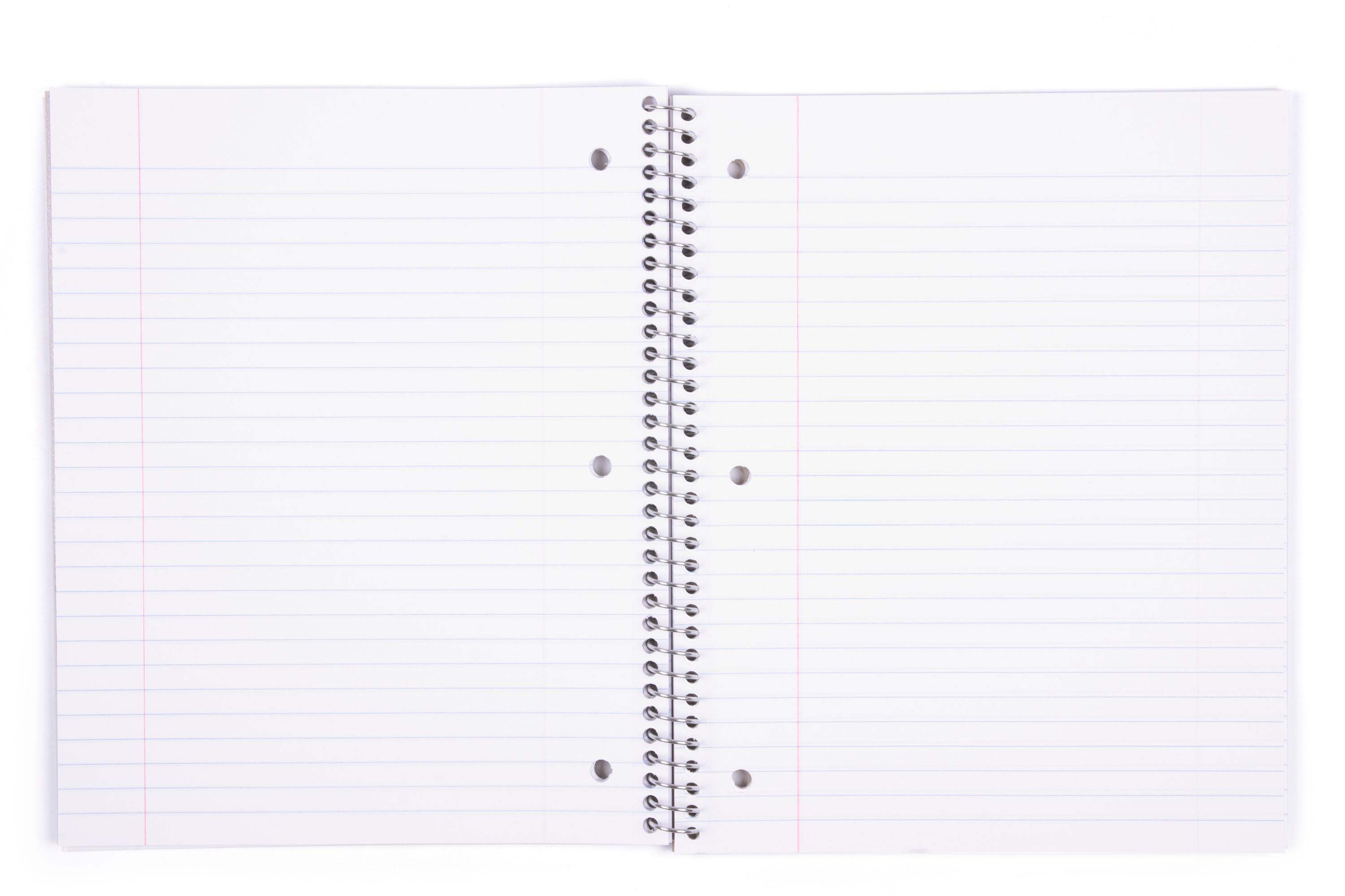 Mintra Spiral Notebooks, 3-Pack, Wide Ruled, 100 Sheets photo 4