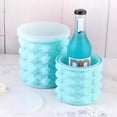 thumbnail image 4 of Molde para hielo y contenedor de almacenamiento, cubo de silicona para hacer cubitos de hielo, portátil 2 en 1 fabricante de cubitos de hielo Hy, 4 of 5