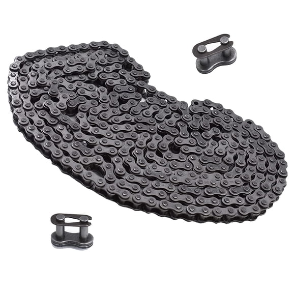EPOTOOR 35 10 Feet Carbon Steel Roller Chain 320 Links with 2 Connecting Links