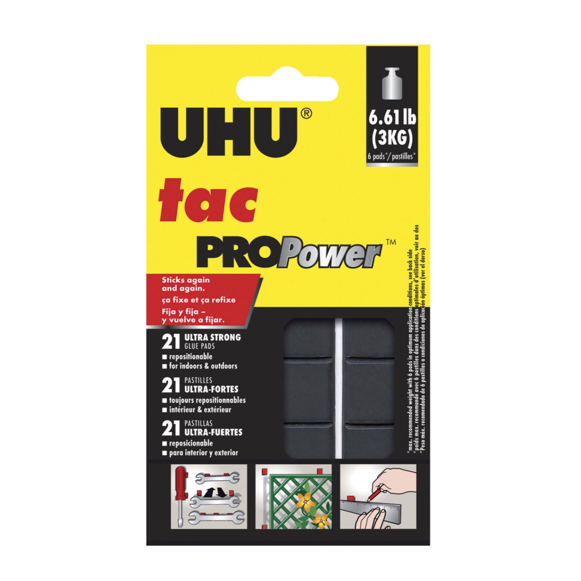 Pack of 6 UHU White Tack 100g
