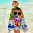 thumbnail image 4 of Dog Pools for Large Dogs Dog Themed Beach Towel, Beach Towel Ball Gift -30X60 Inch Large Beach Towel, Quick Drying Absorbent Lightweight Beach Towel Dog Blankets for Large Dogs, 4 of 9