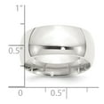 thumbnail image 3 of Auriga Fine Jewelry 925 Sterling Silver SS 10mm Comfort Fit Size 13.5 Band Ring Size 13.5 for Men, 3 of 5