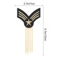 thumbnail image 3 of 1 pieza de insignia de hombro para hombre, marca de hombro, flecos, charretera, borla, tablero de hombro, 3 of 6