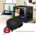 thumbnail image 3 of Cooling Fan, DC 12/24V Turbofan For 3D Printer, Safe High Rotation Speed Black Replacement Parts For Cooling Heat Sinks On Hot Ends Cooler Kit Accessories, 3 of 8