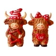thumbnail image 2 of BotaniNest Valentine's Cow Couple Figurine Ornament For Home, 2 of 6