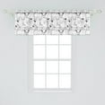 thumbnail image 2 of Ambesonne Animal Window Valance, Minimalist Northern Forest, 54" X 18", White Dark Taupe, 2 of 3