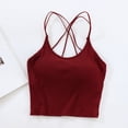 thumbnail image 5 of WEIWEN Tank Tops for Women with Built in Bra Sleeveless Ribbed Cross Spaghetti Strap Camisole Summer Backless Crop Tanks Shirts , XL, 5 of 5