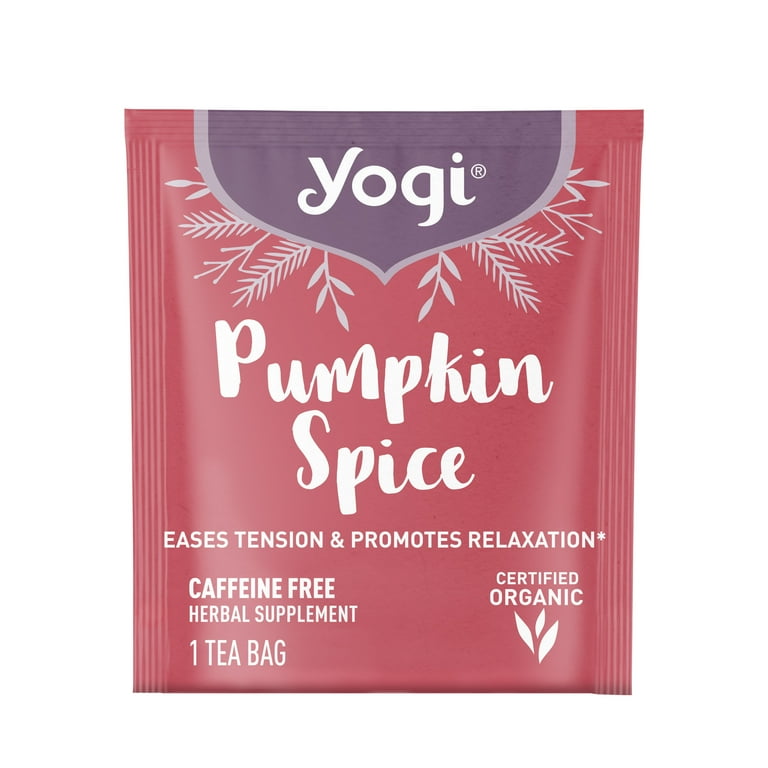 Yogi Tea Pumpkin Spice, Herbal Tea, 4 Boxes of 16 Bags