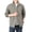 Light Gray, variant on Men's Lightweight Windbreaker Jacket with Stand Collar and Zippered Pockets Featuring Full Zip Design Dark Blue L