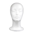 thumbnail image 3 of Milaget Foam Head Foam Mannequin Head Display Display Head Smooth Manikin Foam F, 3 of 7