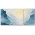 thumbnail image 6 of Canvas Print Abstract Landscape Wall Art Set of 3 Modern Decorative for Living Room Bedroom - 16"x24" x 3, 6 of 8