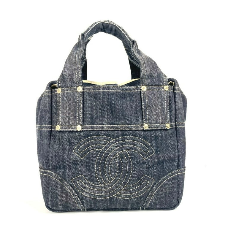 CHANEL ココ ヌワール Pre-Owned CHANEL A31985 Sparkling Denim CC Coco Mark Bag
