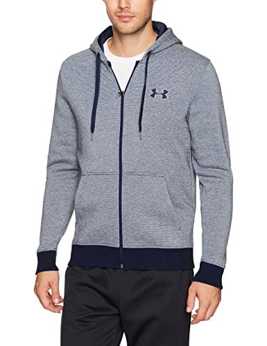 men's ua rival fleece fitted full zip hoodie