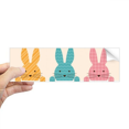 thumbnail image 1 of Easter Festival Cute Bunny Culture Rectangle Bumper Sticker Notebook Window Decal, 1 of 1