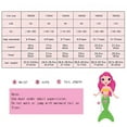 thumbnail image 2 of Gyexs Swim Suit Girls Size 8-10 Mermaiden Tails for Swimming Bathing Suits Bikini Tops Shorts 3PC Kids Summer Beach Party Swimwear Hot Pink 10-11 Years, 2 of 4