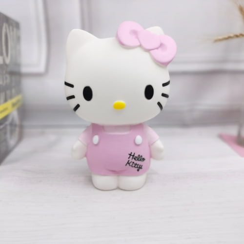 H24cmx14cm Large-sized Creative Cute Kt Cat Piggy Bank Shatterproof Vinyl Savings Jar Money Box Cute Gift