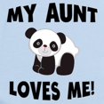 thumbnail image 2 of CafePress - My Aunt Loves Me Panda Body Suit - Baby Light Bodysuit, Size Newborn - 24 Months, 2 of 4
