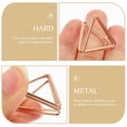 thumbnail image 4 of unbranded 10Ud Clips Decorativos Triangulares En Metal Oro Rosa Para Notas Y Fotos, 4 of 5
