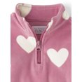 thumbnail image 2 of The Children's Place Toddler Girls Half Zip Fleece Pullover, Sizes 12M-5T, 2 of 3