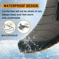 thumbnail image 5 of Snow Boots Mens Waterproof Winter Boots Fur Lined Warm Ankle Boots Zipper Closure Slip on Outdoor Boot Comfortable Walking Shoes, 5 of 6