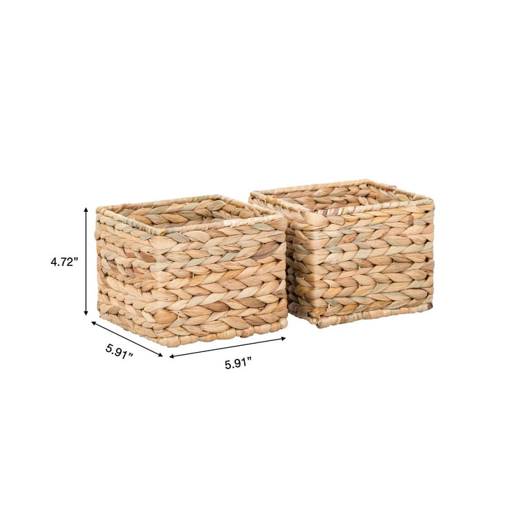 Natural Water Hyacinth 7-Piece Storage Basket Set