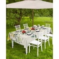 thumbnail image 4 of Outdoor Tablecloth with Umbrella Hole Zipper,Lemon Eucalyptus Leaves Summer Fruit Waterproof Zippered Table Cloth for Rectangle Tables,Pastoral Floral Retro Letter Patio Table Covers for Indoor Pinic, 4 of 6