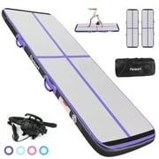 Purple 7m/23ft Inflatable Air Track Tumbling Gymnastic Mat Floor Home Training Exercise Airtrack mat W/ Pump Fbsport